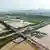 Casas y arrozales quedaron sumergidos durante las inundaciones causadas por lluvias torrenciales en la zona de Yesan, Corea del Sur. (19.07.2025)