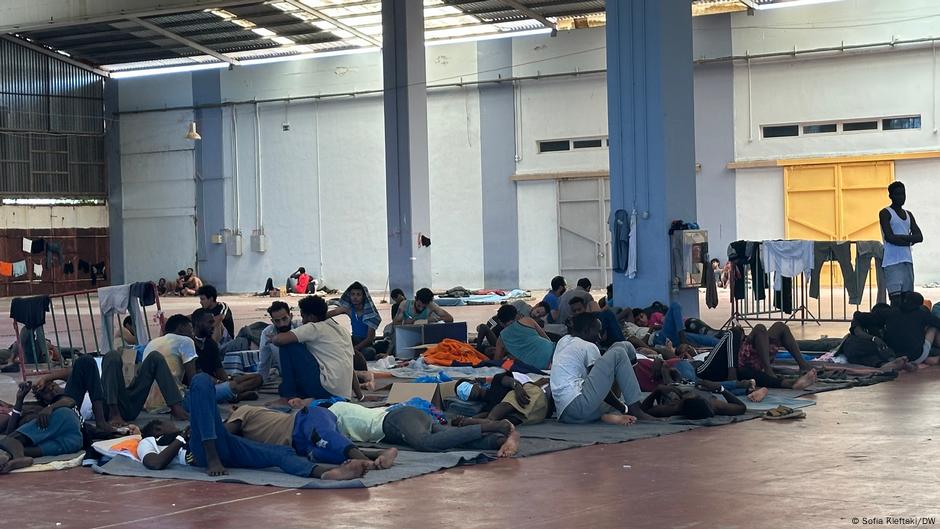 Izbeglice i migranti u prihvatilištu na Kritu u julu 2025.