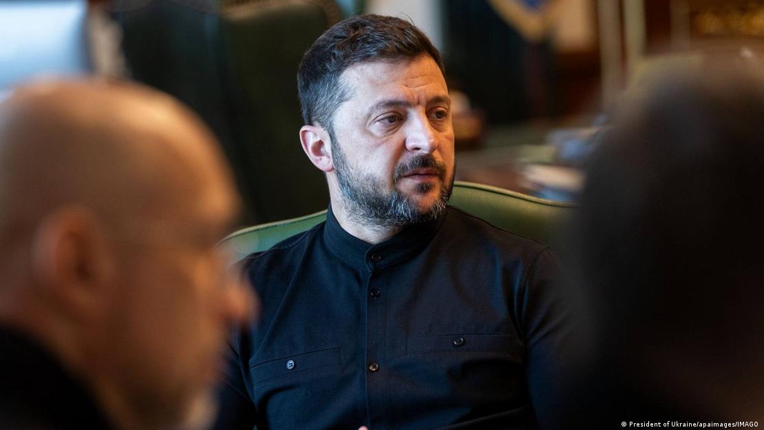 O presidente da Ucrânia Volodimir Zelenski