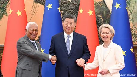Die EU-Spitze trifft sich in Peking mit Chinas Staats- und Parteichef.