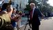 Donald Trump con los periodistas en la Casa Blanca antes de su viaje a Escocia. Donald Trump con los periodistas en la Casa Blanca antes de su viaje a Escocia.