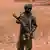 A Nigerian Soldier on patrol