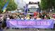 Protesters hold up a banner with the words "Never be silent again," at the Pride parade in Berlin, Germany, on July 26, 2025 Protesters hold up a banner with the words "Never be silent again," at the Pride parade in Berlin, Germany, on July 26, 2025