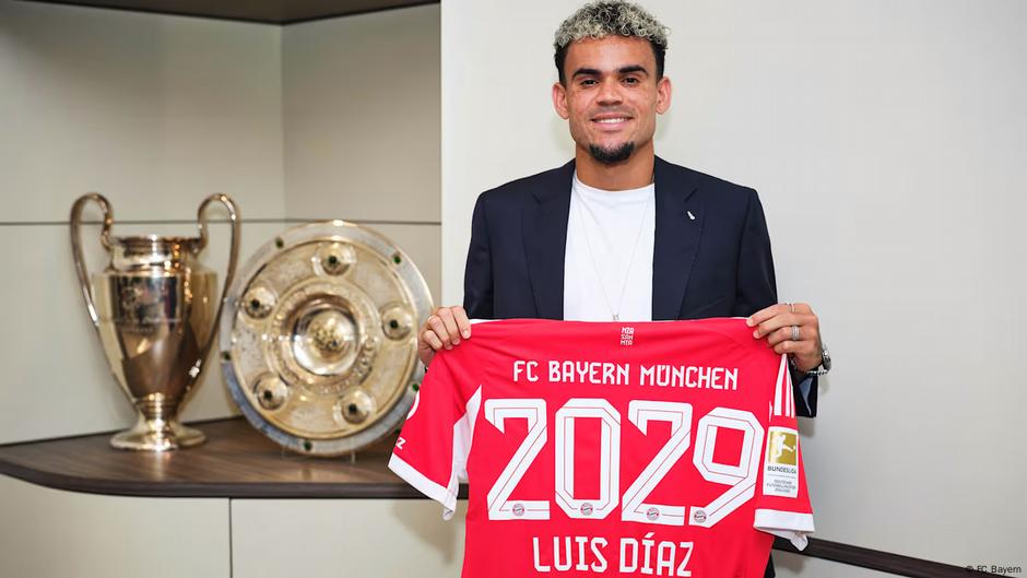Bayern Múnich confirma el fichaje del colombiano Luis Díaz – DW – 30/07/2025