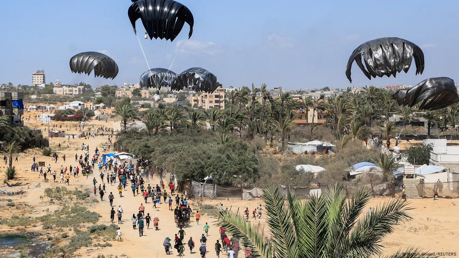 Middle East updates: German air force begins Gaza aid drops