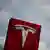 Das Logo des Elektroautoherstellers Tesla