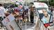 Manifestantes protestam em Tel Aviv com fotos de reféns israelenses mantidos em cativeiro pelo Hamas