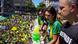 Michelle Bolsonaro, esposa del exmandatario, asistió a la marcha en Belem.
