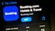 Applicativo da Booking.com aparece em tela de Smartphone Applicativo da Booking.com aparece em tela de Smartphone
