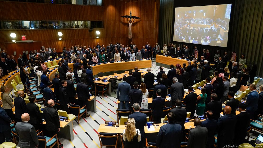 Встреча в ООН под председательством Франции и Саудовской Аравии, на которой обсуждалось урегулирование палестино-израильского конфликта, июль 2025 года Встреча в ООН под председательством Франции и Саудовской Аравии, на которой обсуждалось урегулирование палестино-израильского конфликта, июль 2025 года