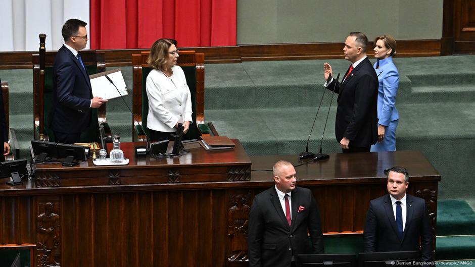 Karol Navrocki sa suprugom Martom - polaganje zakletve 06.08.2025.