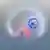 Ilustración de quark top y antitop.