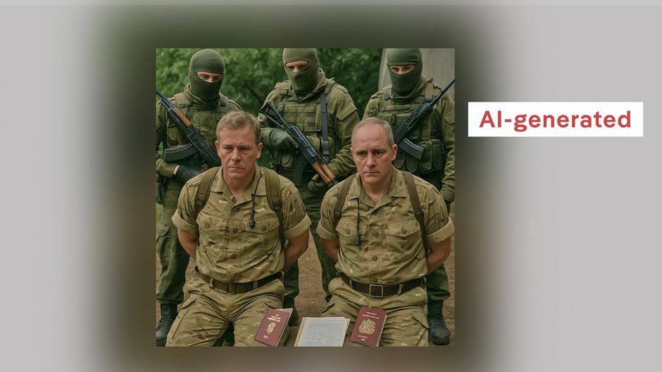 Fact Check: Fake claim of UK officers 'captured' in Ukraine DW 08/07/2025