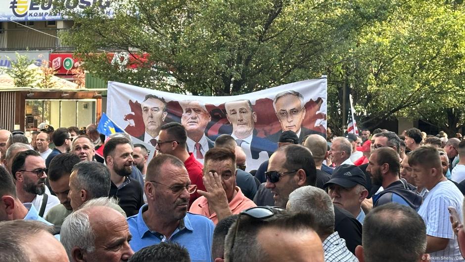 Protesti u Prištini protiv suda u Hagu, 7.08.2025.