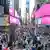 La céntrica y concurrida plaza de Times Square, en Nueva York, en una imagen del pasado jueves.