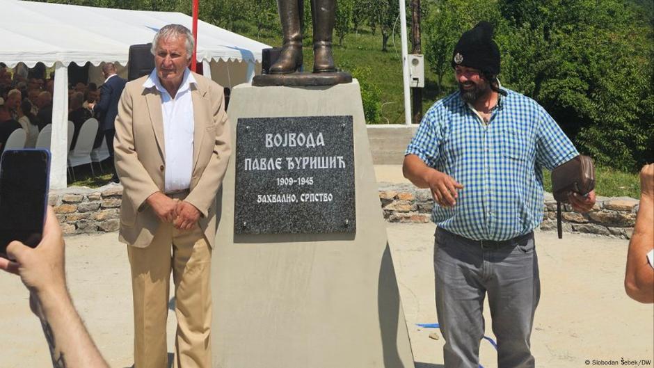 Sa otkrivanja spomenika četničkom ratnom zločincu Pavlu Đurišiću, Gornji Zaostro, Crna Gora