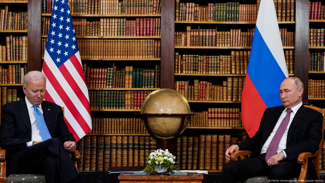 Байден и Путин в Женеве, июнь 2021 года