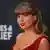 Taylor Swift poses at the red carpet during the 67th Annual Grammy Awards in Los Angeles, California, U.S., February 2, 2025