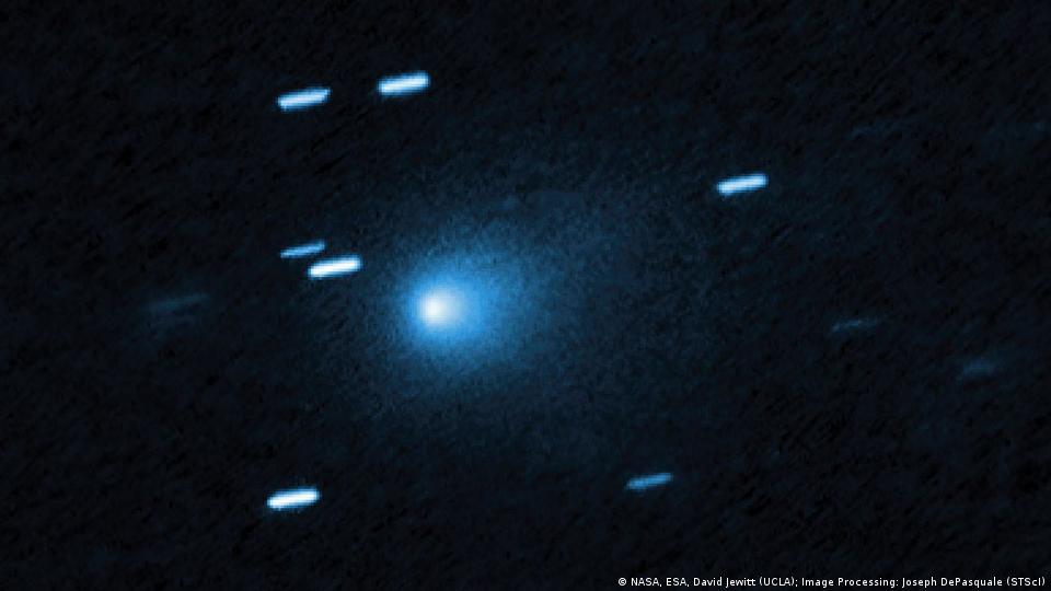 El telescopio espacial Hubble capturó el 21 de julio de 2025 al cometa interestelar 3I/ATLAS como un capullo azulado de polvo a 445 millones de kilómetros de la Tierra.