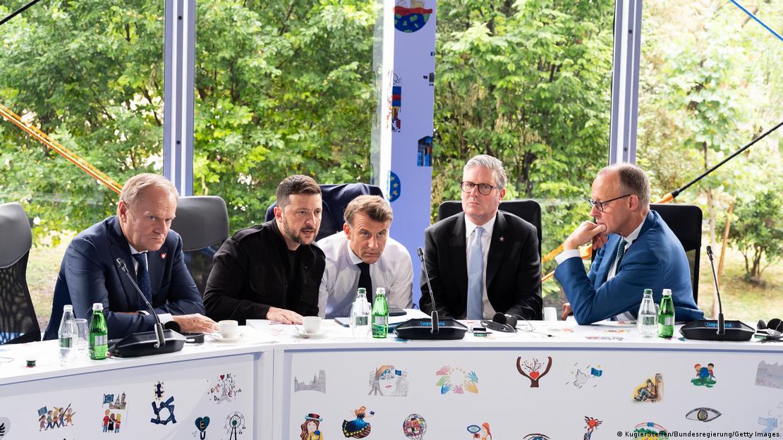 Líderes europeus reunidos com Volodimir Zelenski na Albânia