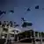 Humanitarian aid being parachuted into Gaza Strip