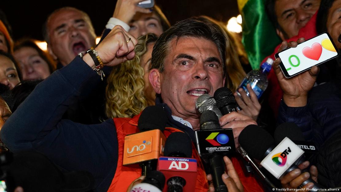 Rodrigo Paz em entrevista à imprensa