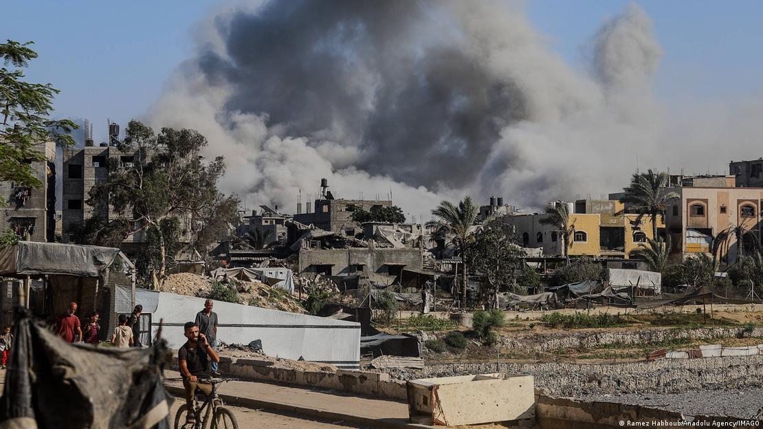 Israel bombardeó el campamento de Jabalia, en el norte de Gaza (21.08.2025)