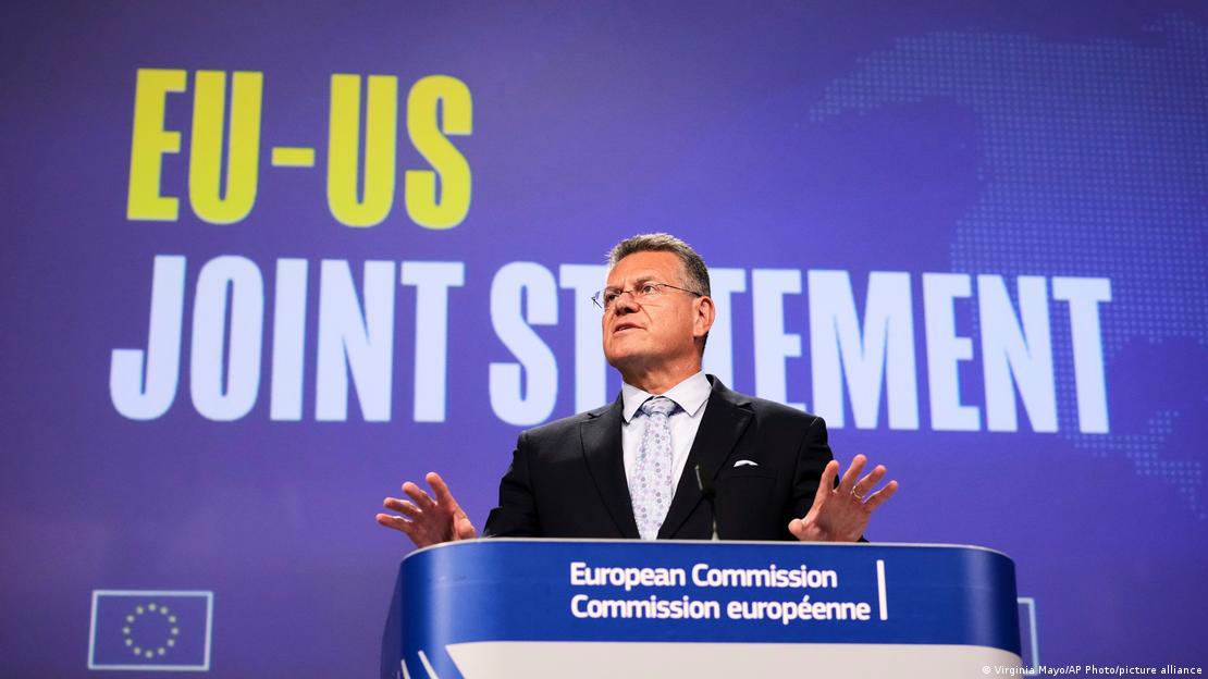Belgjikë Bruksel 2025 | Komisioneri i BE për Tregti Maros Sefcovic në konferencë për shtyp