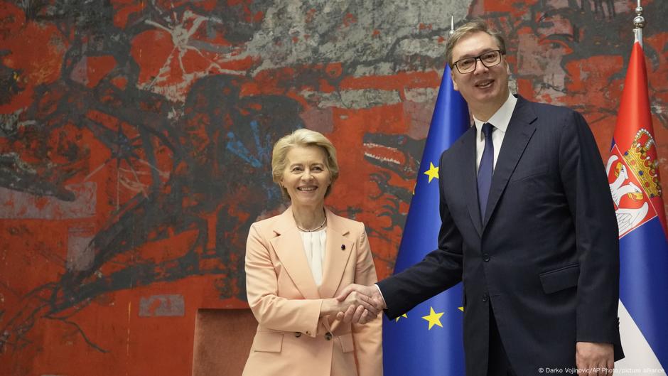 Ursula fon der Lajen i Aleksandar Vučić u Beogradu (oktobar 2024)