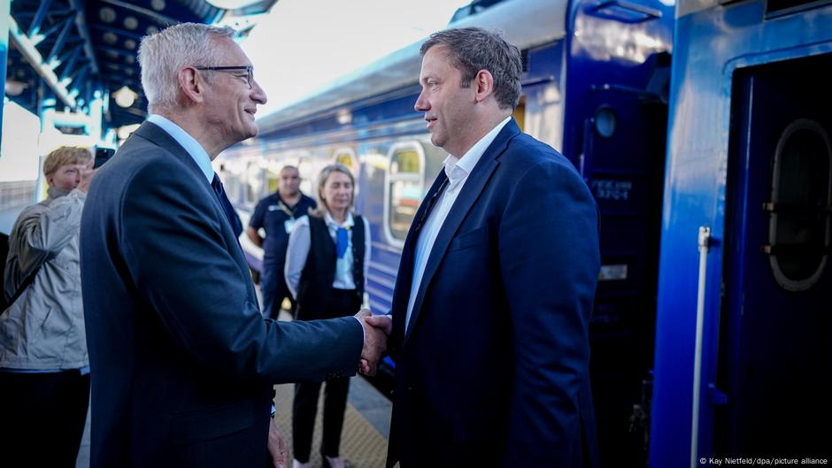 Larsa Klingbajla u Kijevu dočekuje nemački ambasador u Ukrajini Martin Jeger