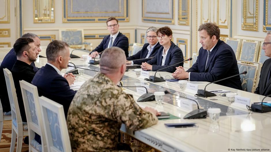 Lars Klingbajl na sastanku sa Volodimirom Zelenskim u Kijevu