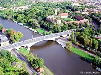 Luftaufnahme Halle Burg Giebichenstein