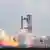 Запуск ракеты Starship с базы SpaceX Starbase в Техасе
