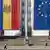 Moldova EU flags