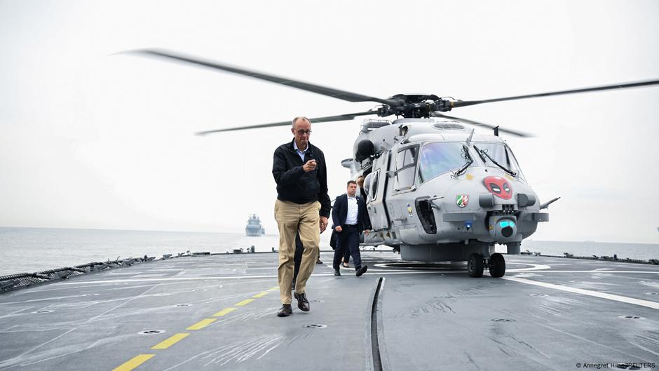 Merz takes a look at Baltic naval base