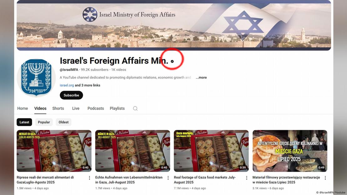 Това е официален акаунт на израелското правителство