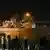 El buque de guerra USS Lake Erie de la Armada de Estados Unidos atraviesa las esclusas de Pedro Miguel del Canal de Panamá, como parte del actual despliegue militar estadounidense en el Mar Caribe. (Archivo: 29.08.2025)