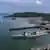 La imagen muestra al buque de guerra USS Lake Erie de la Armada de Estados Unidos, que atracó en el Canal de Panamá a fines de agosto de 2025.