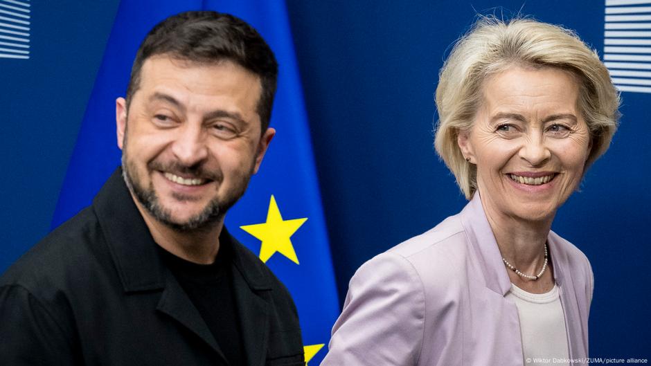 Saveznici: ukrajinski predsednik Volodimir Zelenski i Ursula fon der Lajen