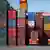 Shipping containers at Hamburg port