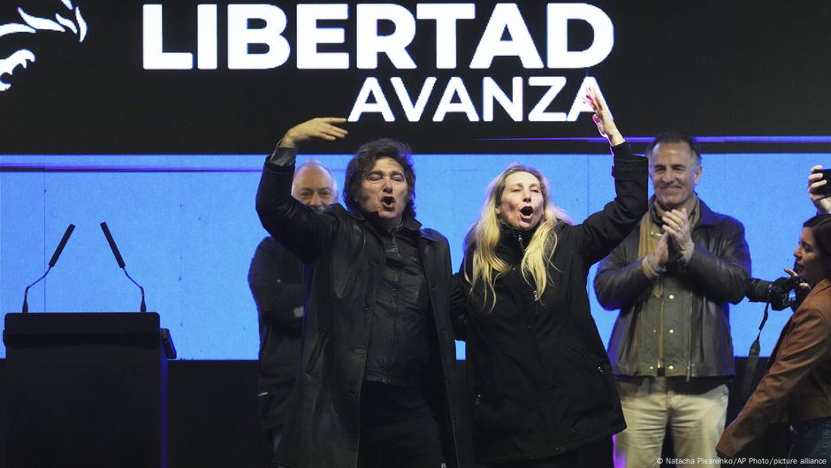 Acto de campaña de Milei en Argentina termina con incidentes