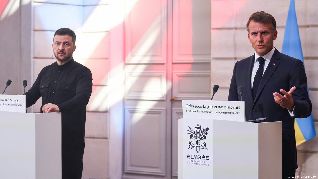 Zelenski y Macron se dirigen a la prensa tras la cumbre en París (04.09.2025)
