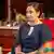 The photo provided by the Kiingitanga office shows the new Maori queen, Nga wai hono i te po, before her first official speech.