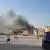 Humo se eleva tras las explosiones en Doha.