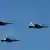 Fa-52 fighter jets fly during the Polish Army Day Parade on Wislostrada in Warsaw on August 15, 2025