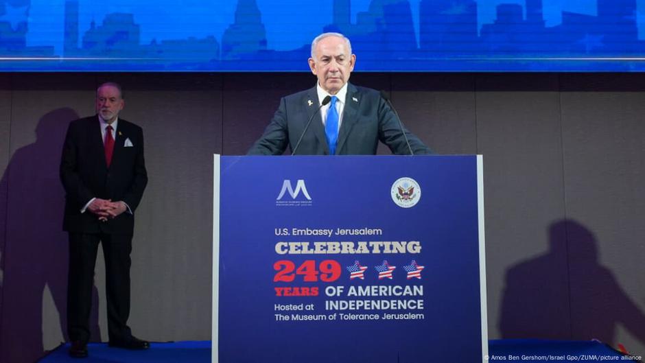 Benjamin Netanjahu u ambasadi SAD u Jerusalimu, 09.09.2025.