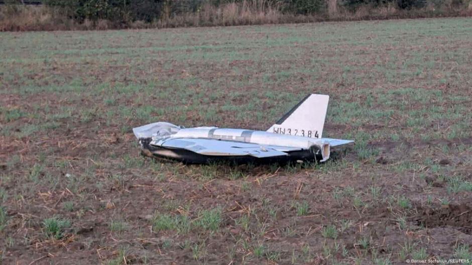 Ostaci jednog od dronova na istoku Poljske