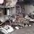 Casas destruídas tras las inundaciones. 
