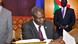 South Sudan Vice President, Riek Machar, signs a peace deal reached with the South Sudanese government in Khartoum on June 27, 2018 South Sudan Vice President, Riek Machar, signs a peace deal reached with the South Sudanese government in Khartoum on June 27, 2018