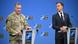 NATO Chief, Mark Rutte (right) and US European Command and NATO Supreme Allied Commander Europe SACEUR, Alexus G. Grynkewich, hold a joint press conference at the NATO headquarters in Brussels, Belgium NATO Chief, Mark Rutte (right) and US European Command and NATO Supreme Allied Commander Europe SACEUR, Alexus G. Grynkewich, hold a joint press conference at the NATO headquarters in Brussels, Belgium